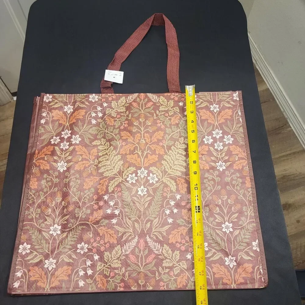 Fall brown leafes Women's reusable Bag
